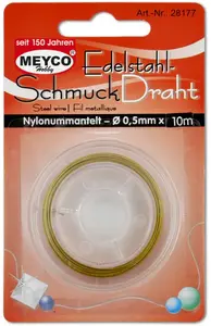 Drát v nylonu zlatý