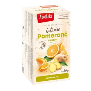 APOTHEKE Čaj pomeranč a zázvor Intense 20 x 2.5 g