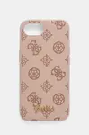 Obal na telefon Guess iPhone 16e růžová barva, GUHMPSE4PGPYSW