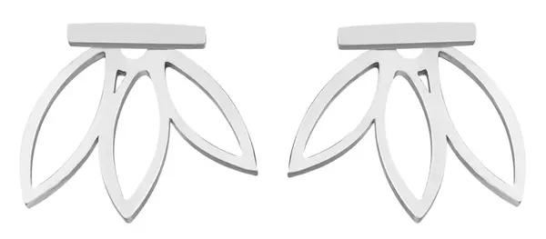 Troli Ocelové designové náušnice 2v1