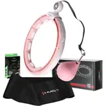 HMS SET HHM15 + BR163 PLUS SIZE Sada masážní obruče se závažím a zeštíhlujícího pásu, růžová, velikost