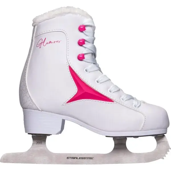 Arcore GLAMOUR JR Dětské lední brusle, bílá, velikost