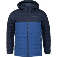 Columbia POWDER LITE II HOODED JACKET Pánská zimní bunda, modrá, velikost