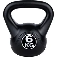 Fitforce FKBP 6 KG Kettlebell, černá, velikost 6 KG