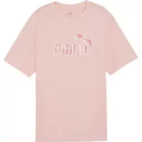 Puma ESSENTIALS + MARBELEIZED TEE Dámské triko, růžová, velikost