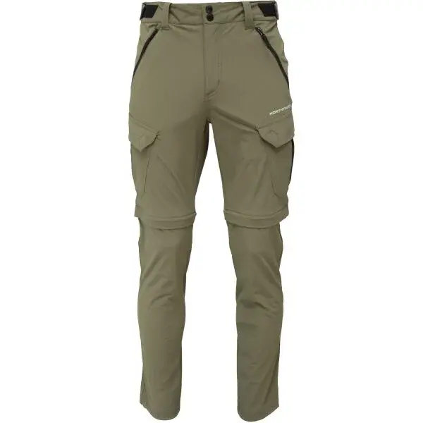 Northfinder CARUSO Pánské trekingové 2v1 kargo kalhoty, khaki, velikost