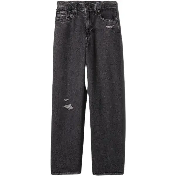 GAP LOW STRIDE Dívčí džíny, černá, velikost 8Y