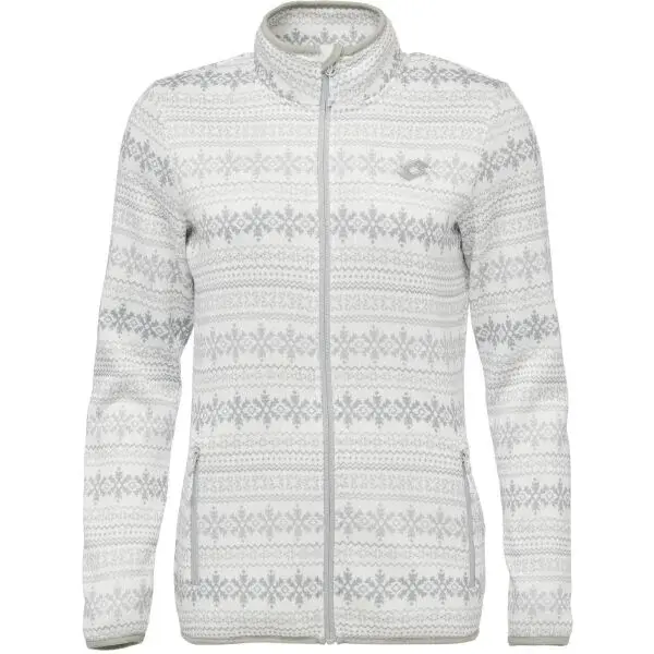 Lotto LIA Dámska mikina so vzhľadom svetra, sivá, veľkosť