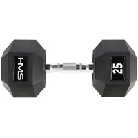 HMS 25 KG HEXAGONÁLNÍ JEDNORUČKA Hexagonální jednoručka, černá, velikost 25 KG