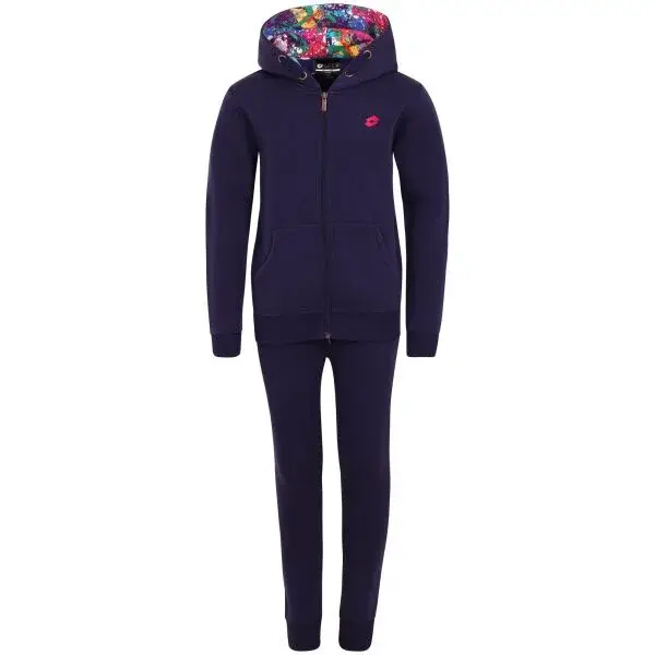 Lotto CHIARA Dívčí tepláková souprava, tmavě modrá, velikost 164-170