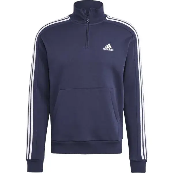 adidas 3-STRIPES TOP Pánská mikina, tmavě modrá, velikost XXL
