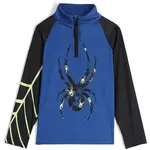 Spyder BUG 1/2 ZIP Chlapecký lyžařský rolák, modrá, velikost 7Y