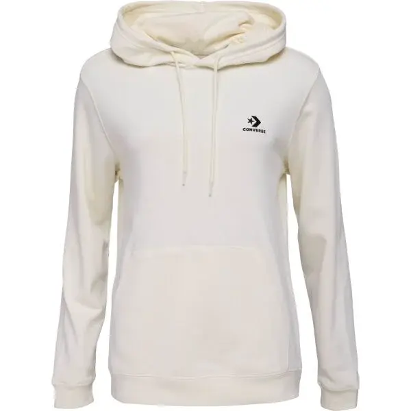 Converse STANDARD UNI FIT  STAR CHEV EMB Unisex mikina, bílá, velikost