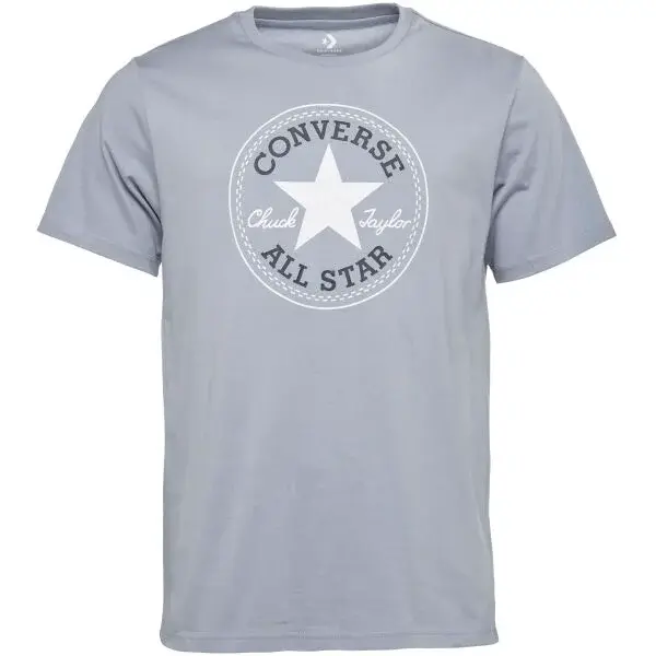 Converse STANDARD FIT  CHUCK PATCH CORE Pánské tričko, světle modrá, velikost