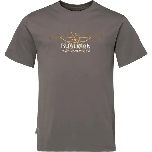 BUSHMAN SNYDER Pánské triko, tmavě šedá, velikost