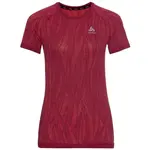 Odlo W BLACKCOMB LIGHT ECO BI TOP CREW NECK S/S Dámské funkční tričko, vínová, velikost