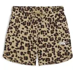 Puma ESSENTIALS+ ANIMAL 5 AOP SHORTS Dámské kraťásky, béžová, velikost