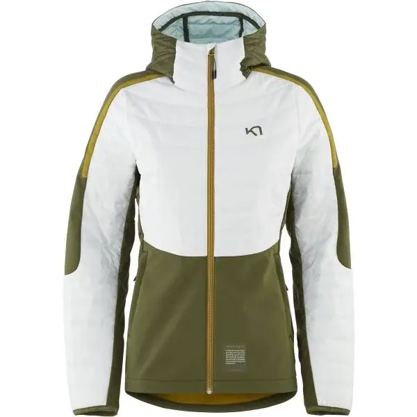 KARI TRAA VOSS HYBRID Dámská sportovní bunda, bílá, velikost