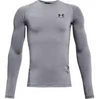 Under Armour HG ARMOUR LS Chlapecké triko s dlouhým rukávem, šedá, velikost M