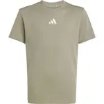 adidas SMALL LOGO T-SHIRT Juniorské tričko, khaki, velikost
