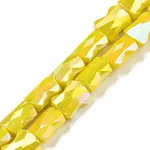 AB Color Plated Glass Beads Strands