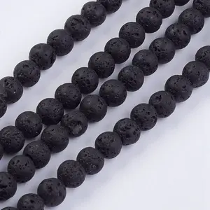 Natural Lava Rock Beads Strands