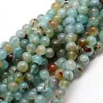 Dyed Natural Agate Round Beads Strands