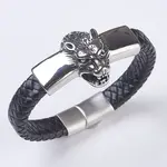 Men's Braided Leather Cord Bracelets