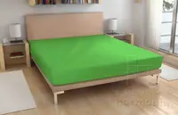 Froté plachta - sýto zelené - 90 x 200 cm