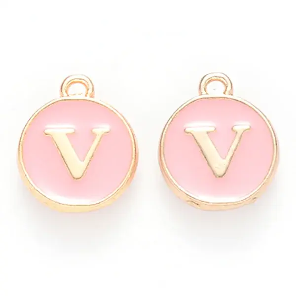 Golden Plated Alloy Enamel Charms