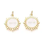 Brass Enamel Pendants