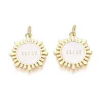 Brass Enamel Pendants