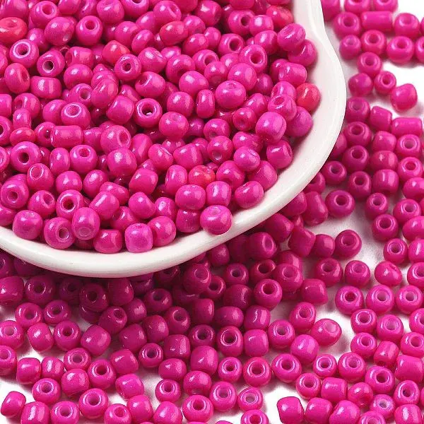 Baking Paint 6/0 Glass Seed Beads