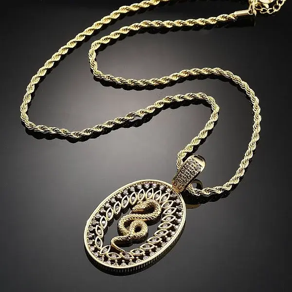 Brass Cubic Zirconia Pendant Necklaces for Women