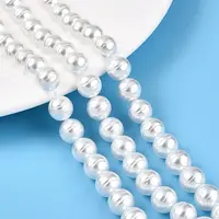 Transparent Spray Painted Glass Beads Strands