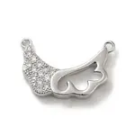 Brass Micro Pave Cubic Zirconia Pendants