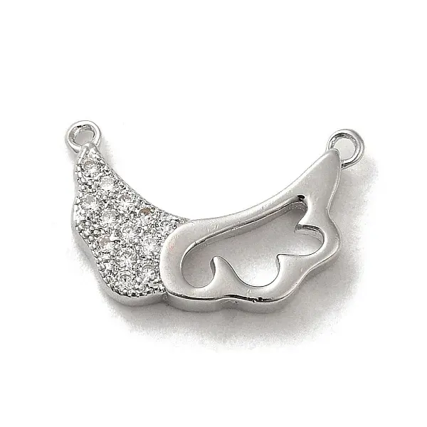 Brass Micro Pave Cubic Zirconia Pendants