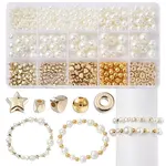10Style Imitated Pearl Acrylic Beads and CCB Plastic Beads