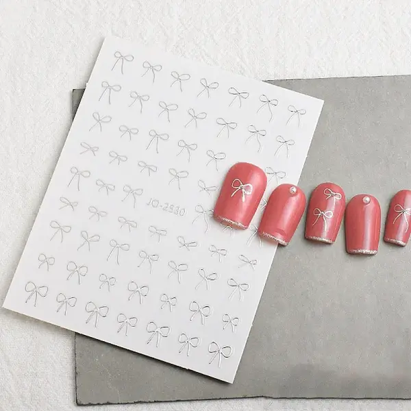 Bowknot Self Adhesive Nail Art Stickers