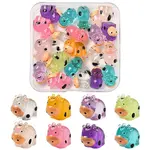 20Pcs Translucent Resin Cute Cow Ornament