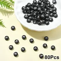 Opaque Acrylic Horizontal Hole Beads