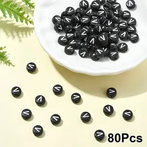 Opaque Acrylic Horizontal Hole Beads