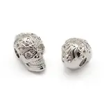 Brass Micro Pave Grade AAA Cubic Zirconia Beads