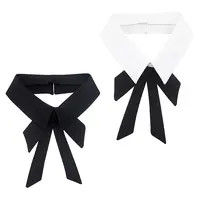 2Pcs 2 Colors Polyester Detachable Blouse False Collar
