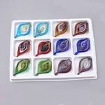 Handmade Gold Sand Lampwork Big Pendants