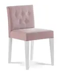 Dětská čalouněná židle quadrat - růžová/bílá