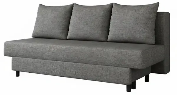 Rozkládací pohovka s úložným prostorem amaza - tmavě šedá (sawana 05)