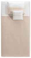 Ložní set 100x200cm luxor - béžová/bílá
