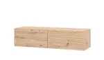 Závěsný tv stolek 128 cm raffe - dub artisan