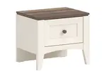Noční stolek meryn - béžová, dub